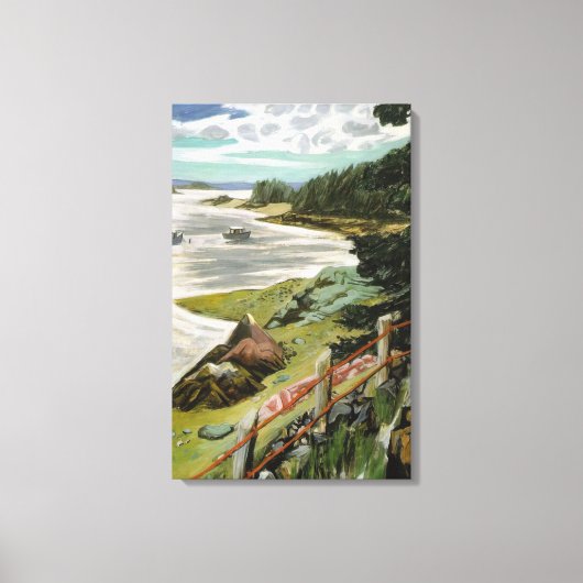 Fairfield Porter - RED CABLES 1940 Canvas Afdruk (Voorkant)