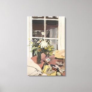 Fairfield Porter - STILLEVEN MET STAPLER 1970 Canvas Afdruk