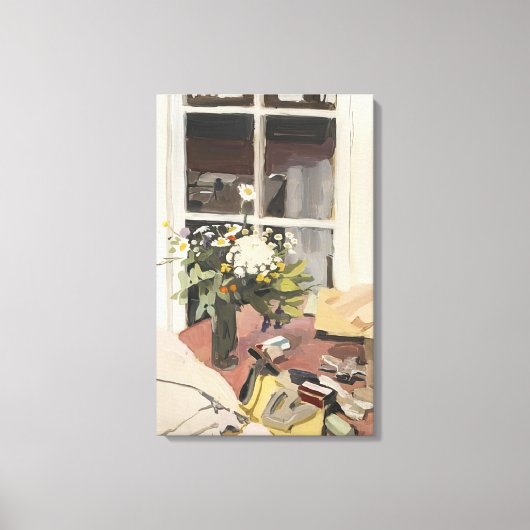 Fairfield Porter - STILLEVEN MET STAPLER 1970 Canvas Afdruk (Voorkant)