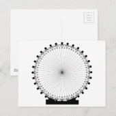 Fairground Big Wheel Briefkaart (Voorkant / Achterkant)