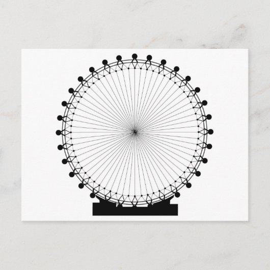 Fairground Big Wheel Briefkaart (Voorkant)