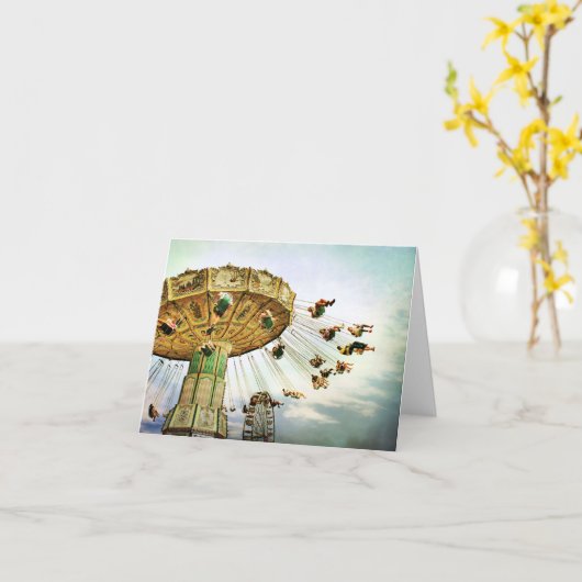 Fairground Swing Card Kaart (Gele Bloem)