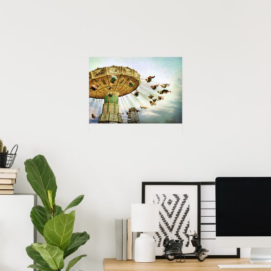 Fairground Swing poster (Thuiskantoor)