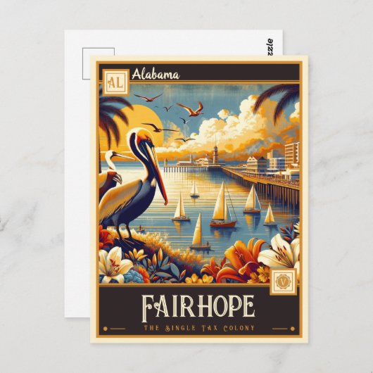 Fairhope, Alabama |  Briefkaart (Voorkant / Achterkant)