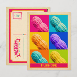 Fairhope ansichtkaart Alabama pinda vintage Briefkaart