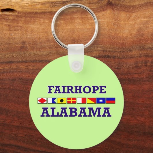 Fairhope Flag Sleutelhanger (Voorkant)