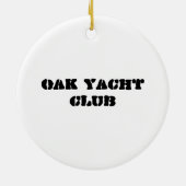 Fairhope Yacht Club Keramisch Ornament (Achterkant)
