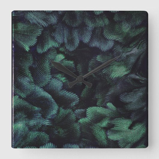 Fairie Forest Vierkante Klok (Voorkant)