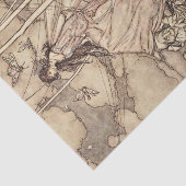 "Fairies and Elves" van Arthur Rackham Tissuepapier (Detail)