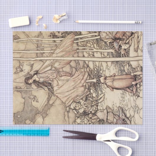 "Fairies and Elves" van Arthur Rackham Tissuepapier (Craft)