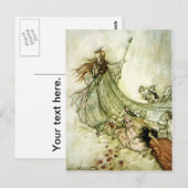 Fairies Away - Arthur Rackham Briefkaart (Voorkant / Achterkant)
