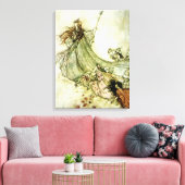 Fairies Away - Arthur Rackham Canvas Afdruk (Insitu (Woonkamer))