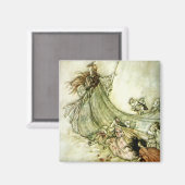 Fairies Away - Arthur Rackham Magneet (Voorkant / Achterkant)