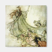 Fairies Away - Arthur Rackham Magneet (Voorkant)