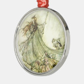 Fairies Away - Arthur Rackham Metalen Ornament (Links)