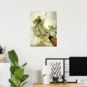 Fairies Away - Arthur Rackham Poster (Thuiskantoor)