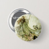 Fairies Away - Arthur Rackham Ronde Button 5,7 Cm (Voorkant /achterkant)