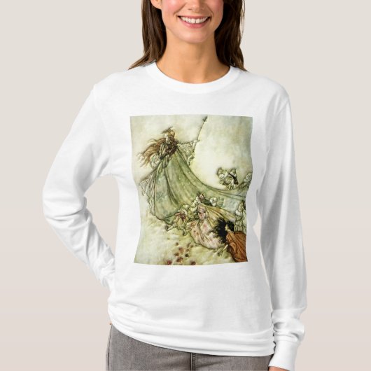 Fairies Away - Arthur Rackham T-shirt (Voorkant)