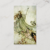 Fairies Away - Arthur Rackham Visitekaartje (Achterkant)