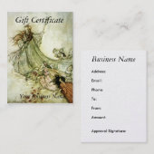 Fairies Away Gift Certificate - Arthur Rackham Kortingskaartje (Voorkant / Achterkant)