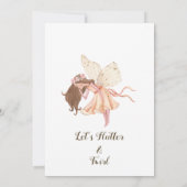 Fairies Birthday Party Invitation Kaart (Achterkant)