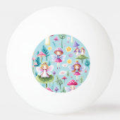Fairies ,bladeren en paddenstoelen landen pingpongbal (Voorkant)