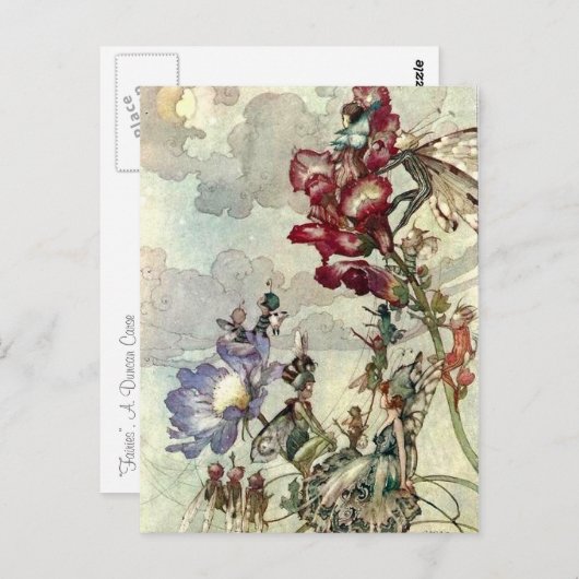 "Fairies" Briefkaart (Voorkant / Achterkant)