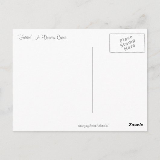 "Fairies" Briefkaart (Achterkant)