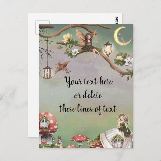 Fairies Briefkaart (Voorkant / Achterkant)