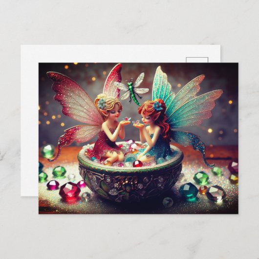 Fairies Briefkaart (Voorkant / Achterkant)