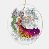 Fairies, Castles, Knachten Keramisch Ornament (Links)