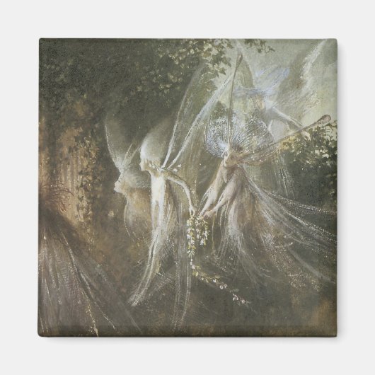 Fairies die door een Gothische Arch kijken,1864 Magneet (Voorkant)