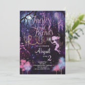 Fairies en Friends Birthday Invitation Kaart (Staand voorkant)