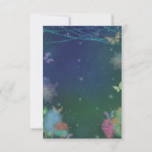 Fairies en Friends Butterfly Glitter Baby shower Bedankkaart (Achterkant)