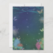 Fairies en Friends Butterfly Glitter Baby shower Kaart (Achterkant)