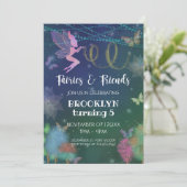 Fairies en Friends Butterfly Glitter Birthday Kaart (Staand voorkant)