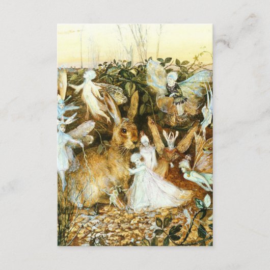 Fairies en konijn informatiekaartje (Voorkant)