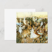 Fairies en konijn kaart (Voorkant / Achterkant)