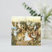 Fairies en konijn kaart (Staand voorkant)