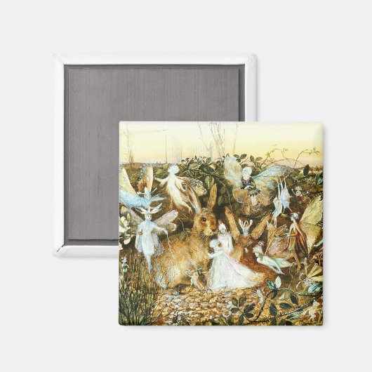 Fairies en konijn magneet (Voorkant / Achterkant)