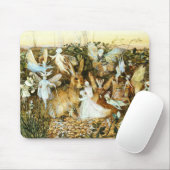 Fairies en konijn muismat (Met muis)