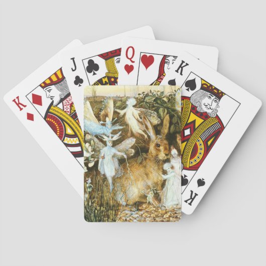Fairies en konijn pokerkaarten (Achterkant)