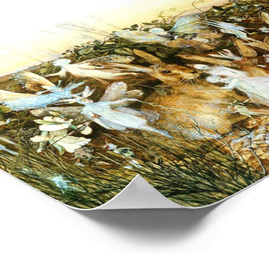 Fairies en konijn poster (Hoek)