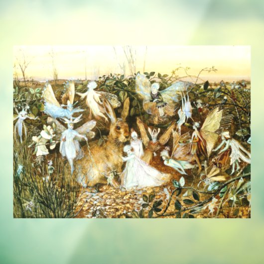 Fairies en konijn raamsticker (Vel 3)