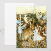 Fairies en konijn save the date (Voorkant / Achterkant)