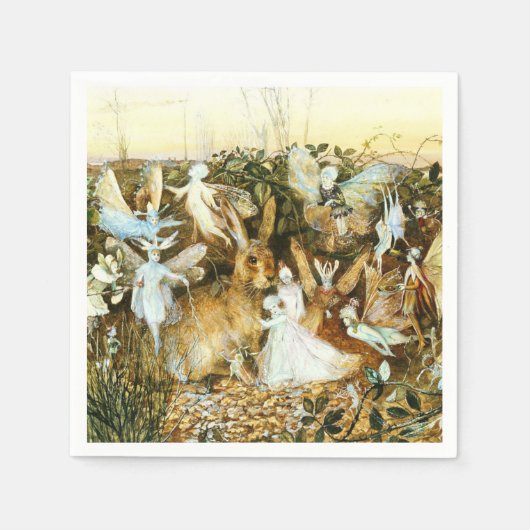 Fairies en konijn servet (Voorkant)