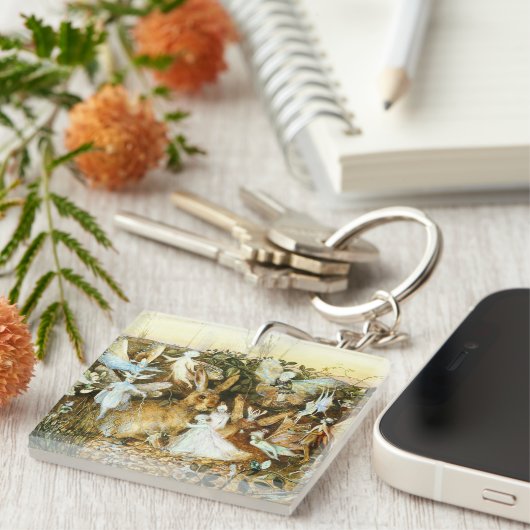 Fairies en konijn sleutelhanger (Voorkant Rechts)