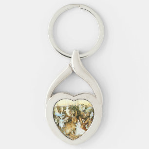 Fairies en konijn sleutelhanger
