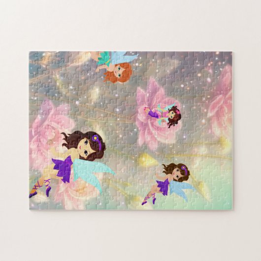 fairies en rozen legpuzzel (Horizontaal)