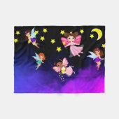 Fairies en sterren fleece deken (Voorkant (Horizontaal))